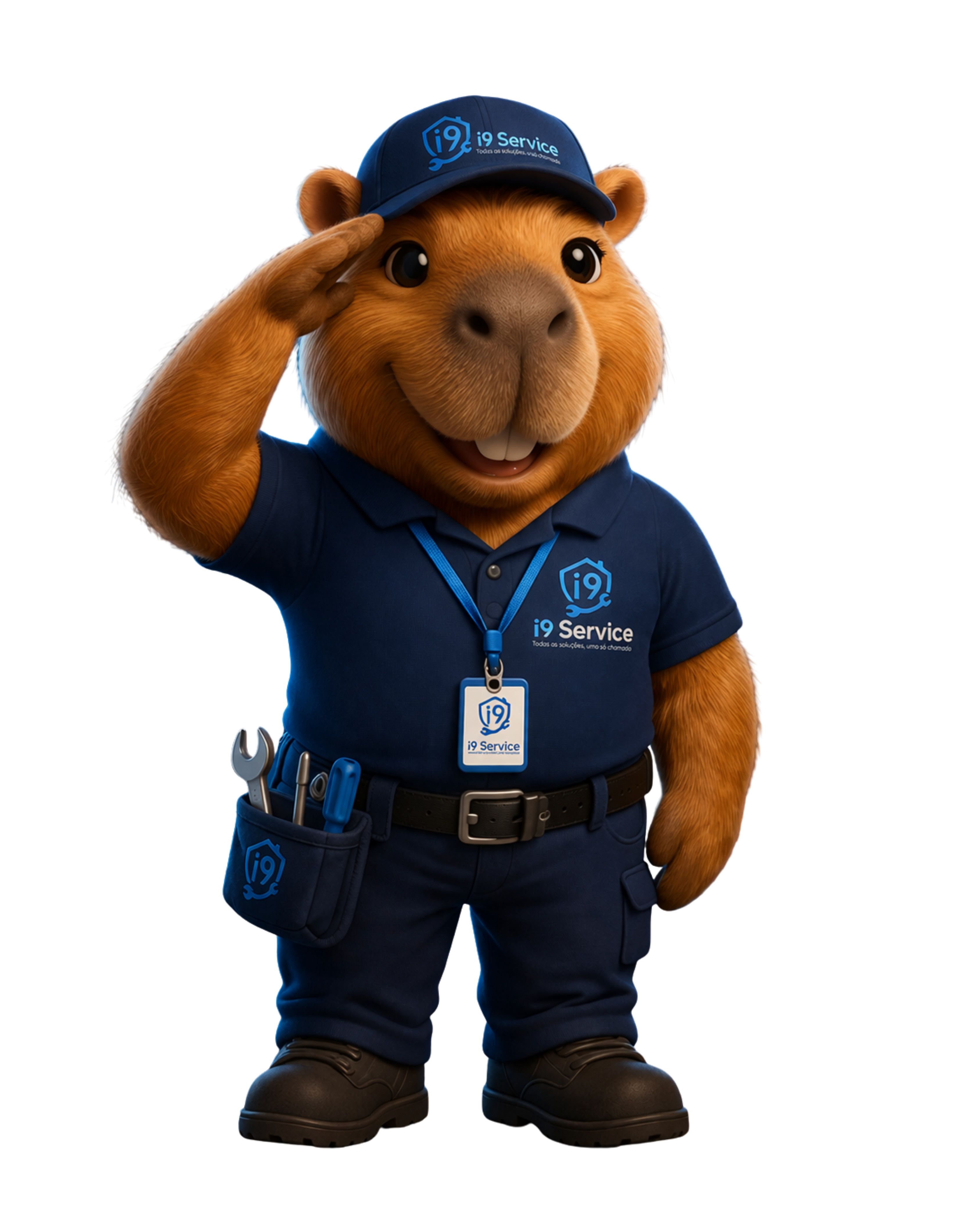 Mascote i9 Service - Contato